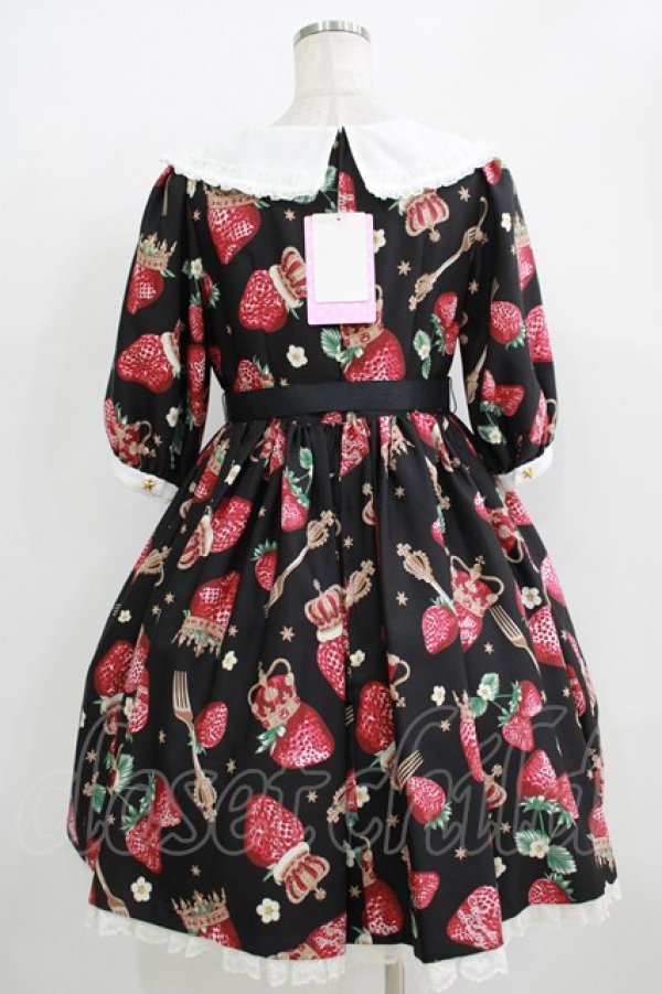 画像3: Angelic Pretty / Royal Crown Berryワンピース Free ブラック H-25-11-02-1004-AP-OP-NS-ZH (3)