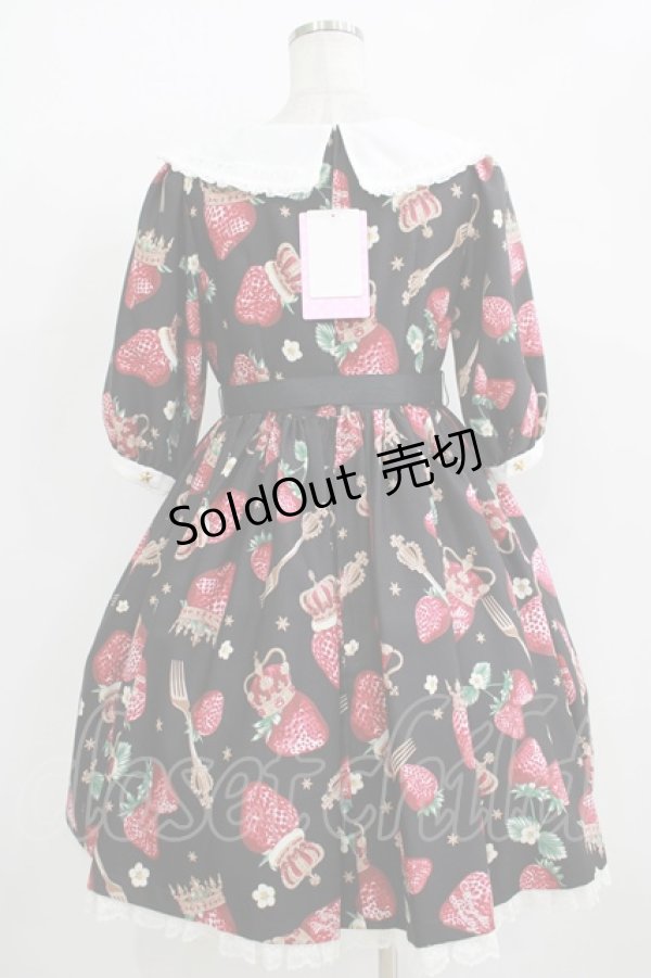 画像3: Angelic Pretty / Royal Crown Berryワンピース Free ブラック H-25-11-02-1004-AP-OP-NS-ZH (3)