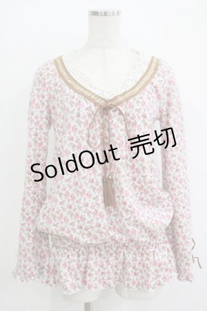 画像: LIZ LISA / 花柄トップス Free サックス H-25-11-02-1048-LO-TO-NS-ZH