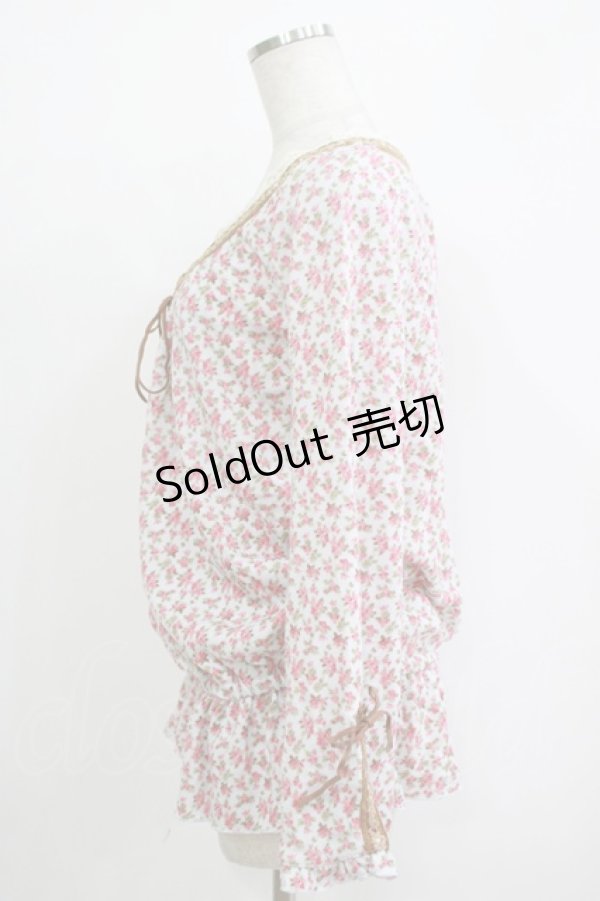 画像2: LIZ LISA / 花柄トップス Free サックス H-25-11-02-1048-LO-TO-NS-ZH (2)