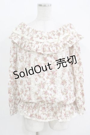 画像: LIZ LISA / 花柄フリルトップス Free オフ H-25-11-02-1049-LO-TO-NS-ZH