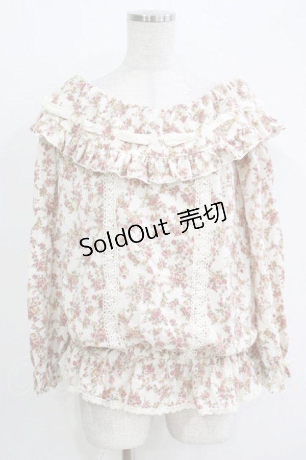画像1: LIZ LISA / 花柄フリルトップス Free オフ H-25-11-02-1049-LO-TO-NS-ZH (1)