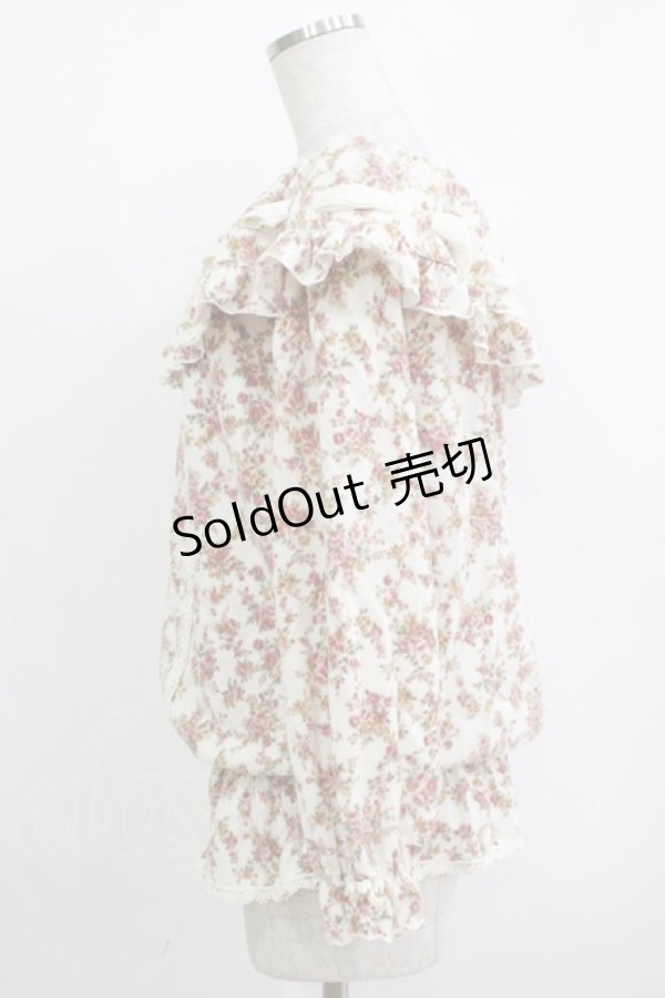 画像2: LIZ LISA / 花柄フリルトップス Free オフ H-25-11-02-1049-LO-TO-NS-ZH (2)