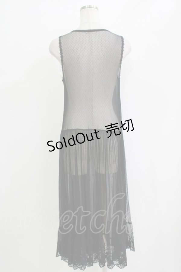 画像3: axes femme / ロングジレ付きカーディガン M ブラック H-25-11-02-1051-AX-TO-NS-ZH (3)