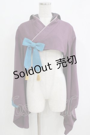 画像: metamorphose / フード付き着物袖ボレロ Free パープル H-25-11-02-1052-ME-JA-NS-ZH