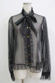 画像1: Angelic Pretty / Charming Girlブラウス(チュール) Free ブラック H-25-11-02-1053-AP-BL-NS-ZH (1)