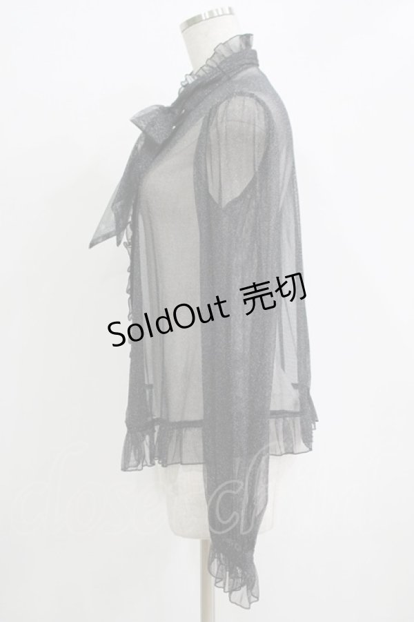 画像2: Angelic Pretty / Charming Girlブラウス(チュール) Free ブラック H-25-11-02-1053-AP-BL-NS-ZH (2)