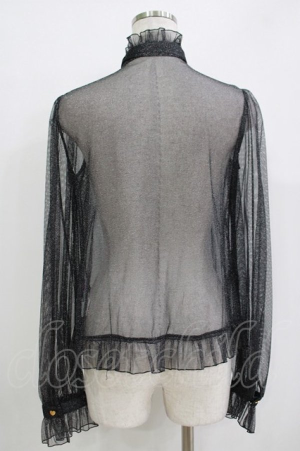 画像3: Angelic Pretty / Charming Girlブラウス(チュール) Free ブラック H-25-11-02-1053-AP-BL-NS-ZH (3)
