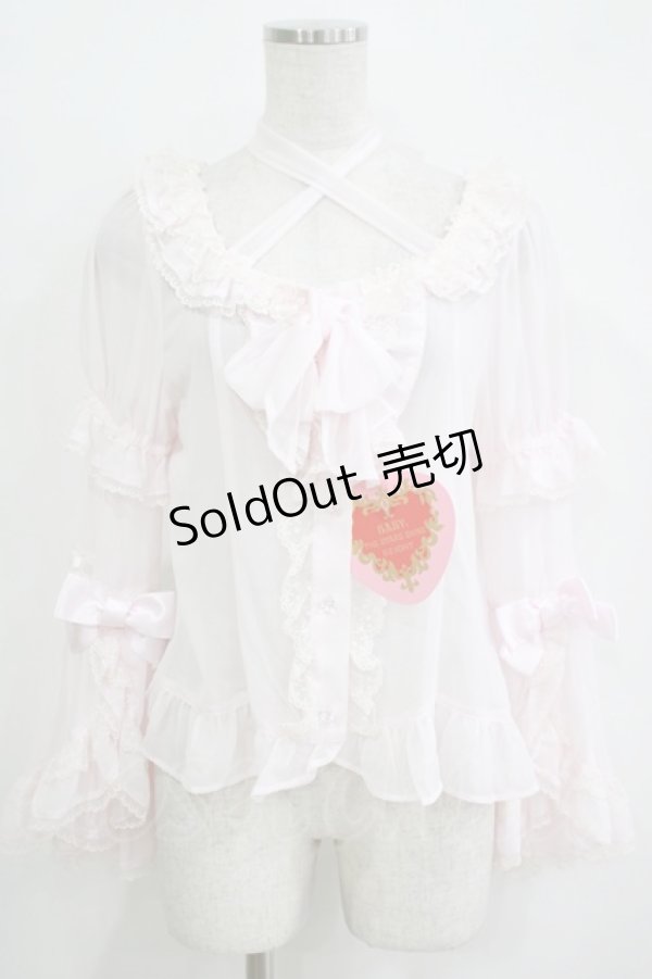 画像1: BABY,THE STARS SHINE BRIGHT / シフォンプリンセスドレスブラウス Free ピンク H-25-11-02-1056-BA-BL-NS-ZH (1)