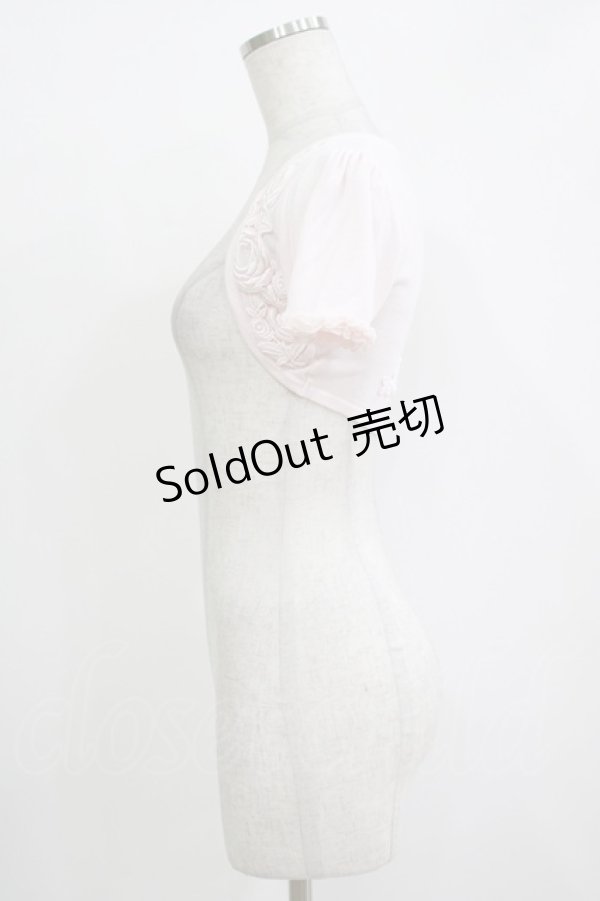 画像2: JESUS DIAMANTE / ローズレースボレロ Free ピンク H-25-11-02-1061-JE-TO-NS-ZH (2)