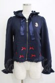 画像1: Maison de FLEUR / SnowWhite/ジップパーカー Free ネイビー H-25-11-02-1062-LO-TO-NS-ZH (1)