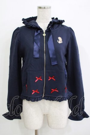 画像: Maison de FLEUR / SnowWhite/ジップパーカー Free ネイビー H-25-11-02-1062-LO-TO-NS-ZH