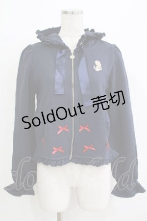 画像: Maison de FLEUR / SnowWhite/ジップパーカー Free ネイビー H-25-11-02-1062-LO-TO-NS-ZH