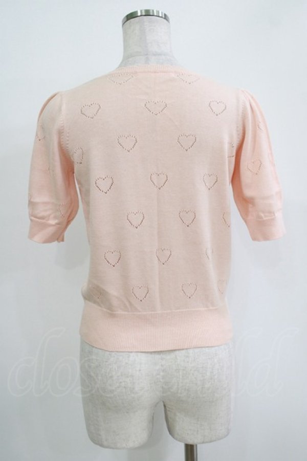画像3: Fi.n.t / ハート透かしカーディガン Free ピンク H-25-11-02-1067-CA-TO-NS-ZH (3)