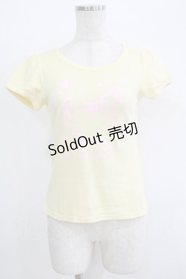 画像1: Angelic Pretty / ポニープリントTシャツ Free イエロー H-25-11-02-1069-AP-TS-NS-ZH (1)