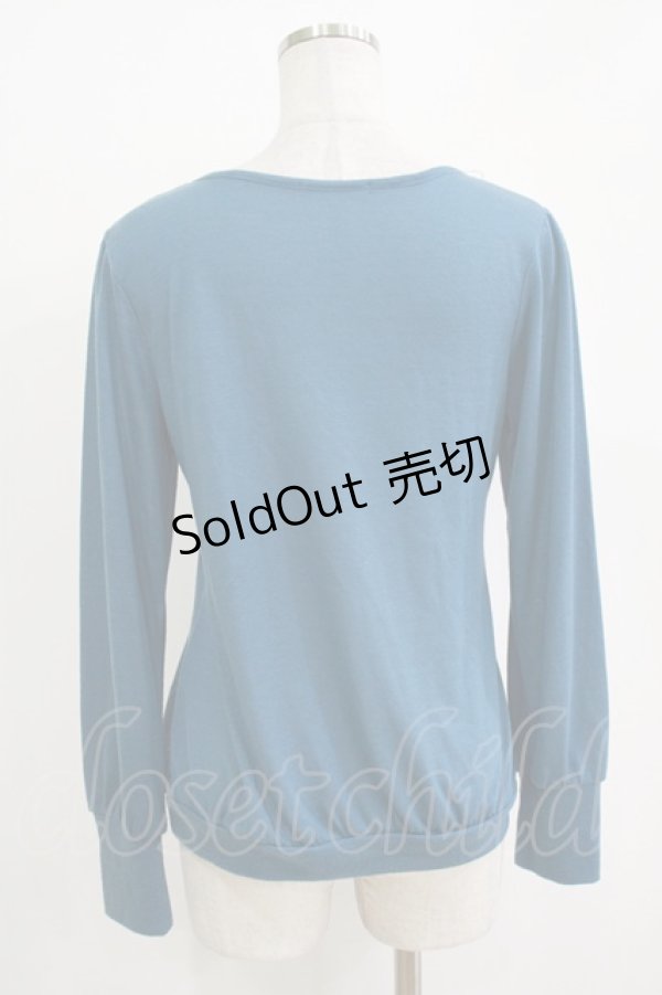 画像3: axes femme / パール使いプルオーバー M ブルー H-25-11-02-1070-AX-TO-NS-ZH (3)