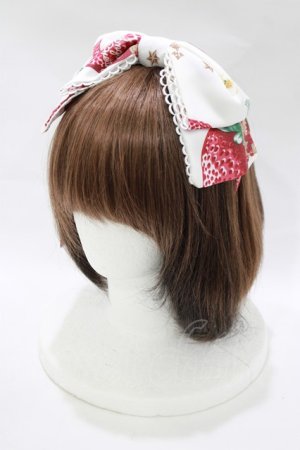 画像: Angelic Pretty / Royal Crown Berryカチューシャ  シロ H-25-11-02-1075-AP-AC-NS-ZH