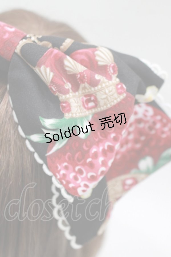 画像2: Angelic Pretty / Royal Crown Berryカチューシャ  ブラック H-25-11-02-1077-AP-AC-NS-ZH (2)