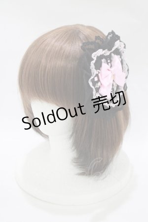 画像: Angelic Pretty / プレゼントハートクリップブローチ  ブラック H-25-11-02-1081-AP-ZA-NS-ZH