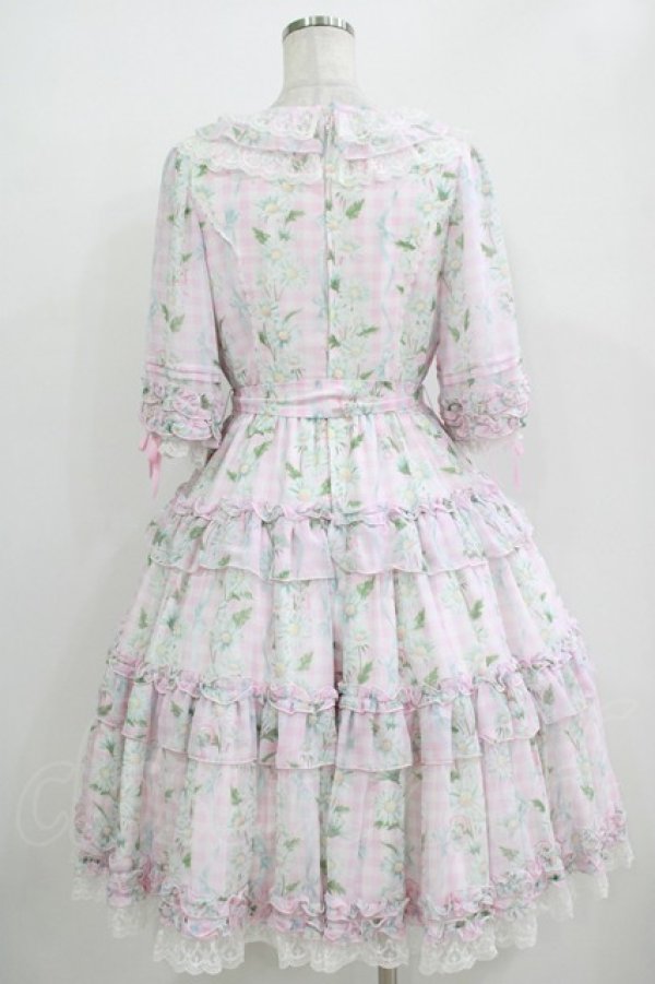 画像3: Angelic Pretty / Secret Daisy Gardenワンピース Free サックス H-25-11-02-1008-AP-OP-NS-ZH (3)