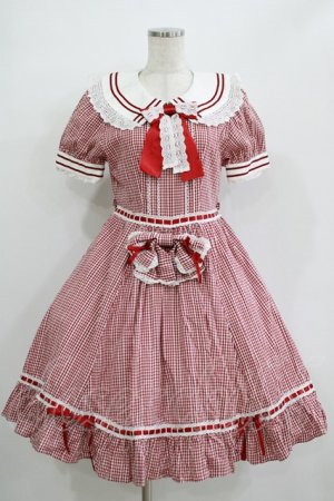 画像: BABY,THE STARS SHINE BRIGHT / からみギンガムワンピース Free エンジ H-25-11-02-1009-BA-OP-NS-ZH