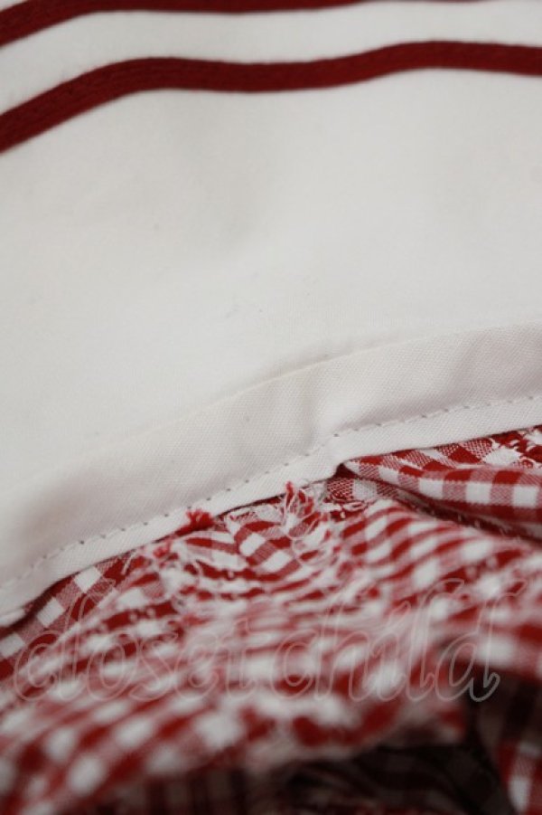 画像4: BABY,THE STARS SHINE BRIGHT / からみギンガムワンピース Free エンジ H-25-11-02-1009-BA-OP-NS-ZH (4)