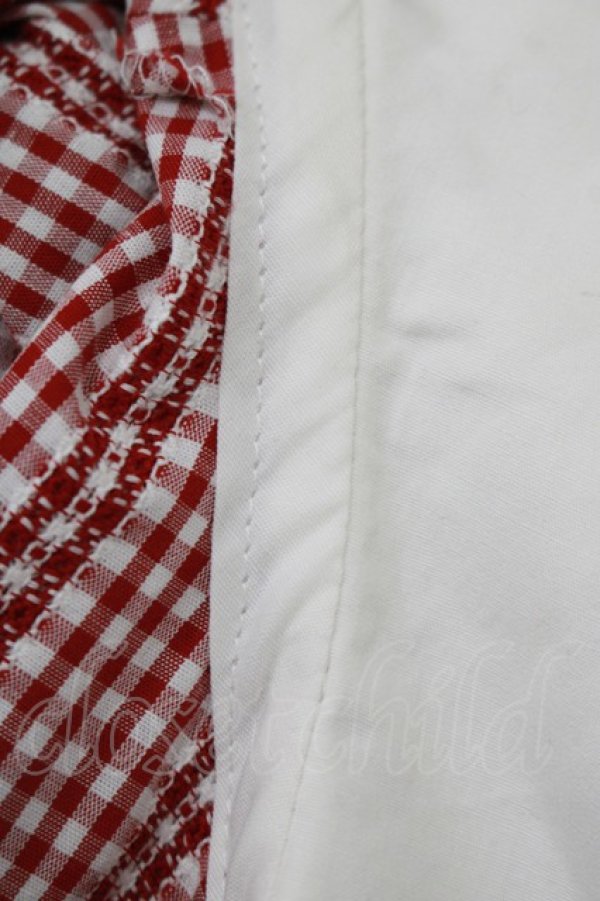 画像5: BABY,THE STARS SHINE BRIGHT / からみギンガムワンピース Free エンジ H-25-11-02-1009-BA-OP-NS-ZH (5)