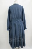 画像3: m petit by misako / AM*レースエリプリーツワンピース LL ブルー H-25-11-02-1015-LO-OP-NS-ZH (3)