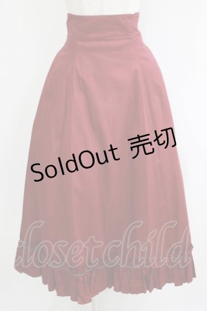 画像: Victorian maiden / ハイウェストバッスルロングスカート Free ボルドー H-25-11-02-1020-CL-SK-NS-ZH