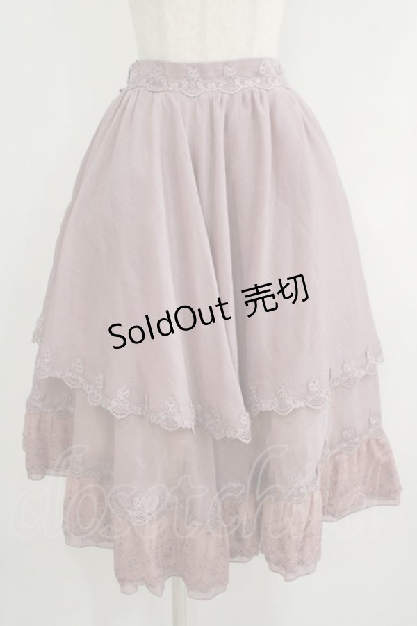 画像1: Hinana Queena / 菫の秘め事 スカート XL ラベンダー H-25-11-02-1021-PU-SK-NS-ZH (1)