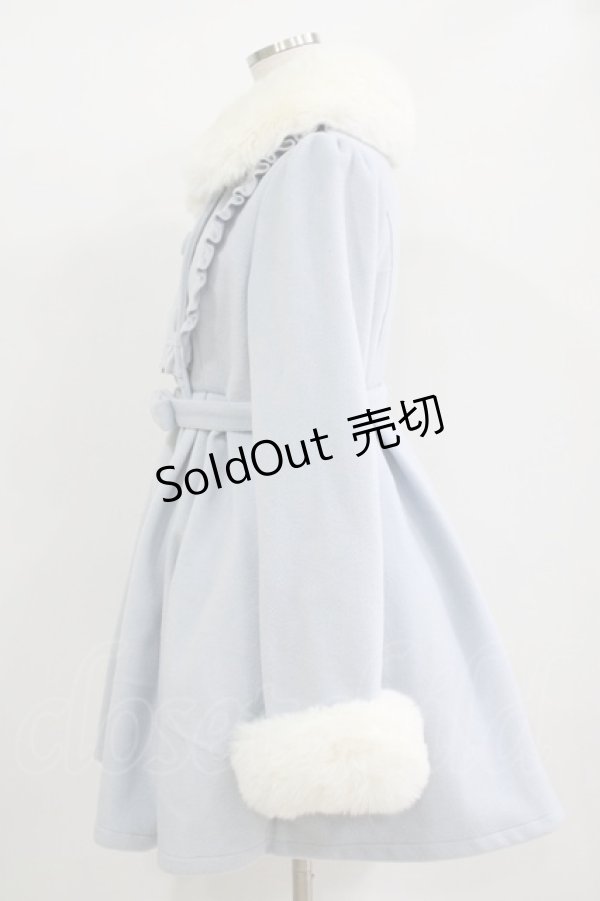 画像2: Rojita / メイドライクドーリーコート Free サックス H-25-11-02-1023-LO-CO-NS-ZH (2)