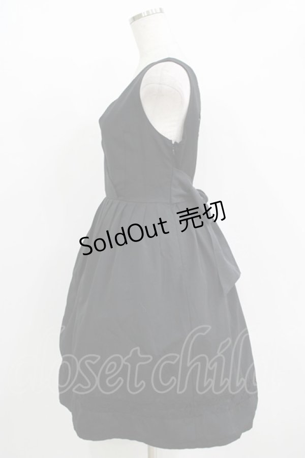 画像2: an another angelus / スカラップジャンパースカート Free ブラック H-25-11-02-1024-CA-OP-NS-ZH (2)