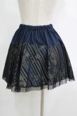 画像3: gouk / レイヤード和柄ストライプミニスカート  紺 H-25-11-03-027-GO-SK-KB-ZH (3)