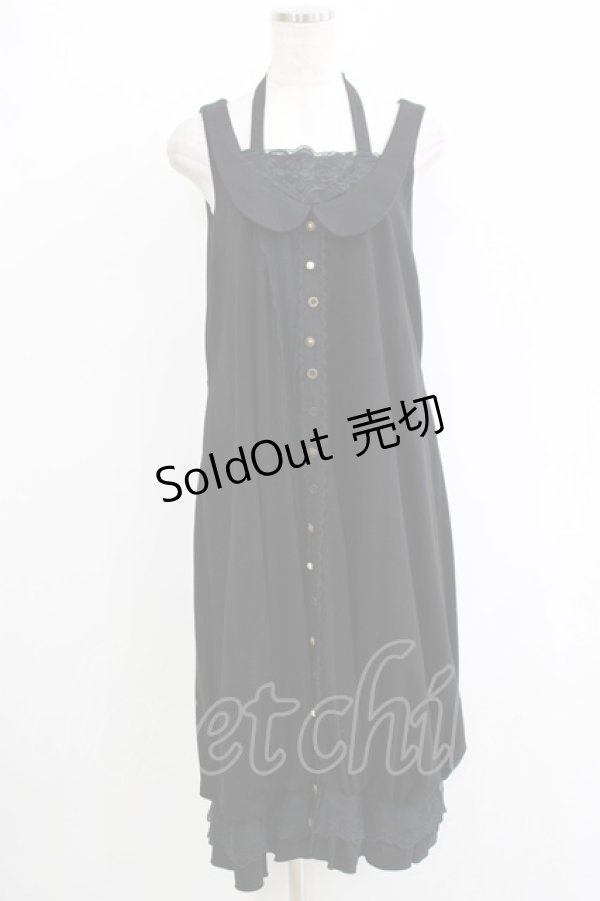 画像1: GRAMM / チュールレースバルーンワンピース  黒 H-25-11-03-028-HN-OP-KB-ZH (1)