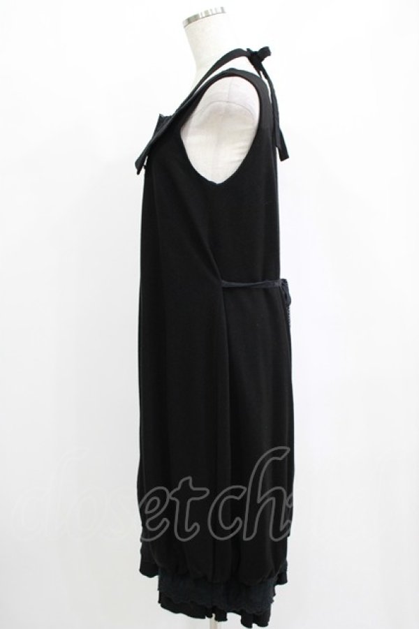 画像2: GRAMM / チュールレースバルーンワンピース  黒 H-25-11-03-028-HN-OP-KB-ZH (2)