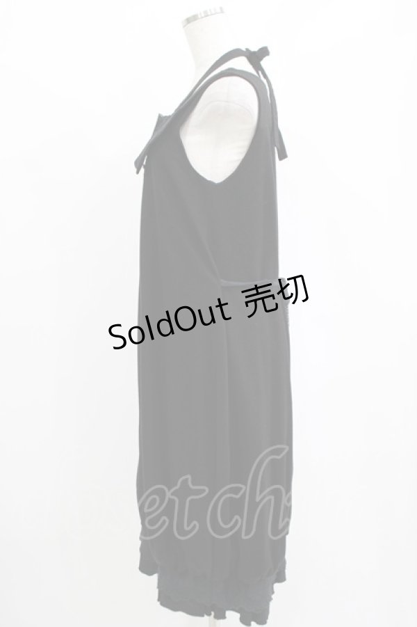 画像2: GRAMM / チュールレースバルーンワンピース  黒 H-25-11-03-028-HN-OP-KB-ZH (2)