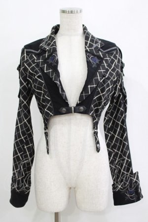 画像: OZZ ANGELO / ローズハンティングショートジャケット  黒 H-25-11-03-032-OO-JA-KB-ZH