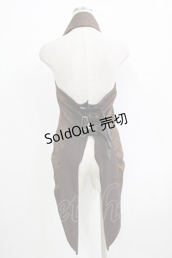 画像3: STEAM / ジャガード切替ホルターベスト  茶 H-25-11-03-035-HN-TO-KB-ZH (3)