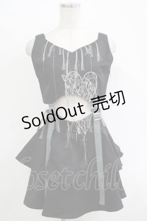 画像: dependoll / Heart spider setup (skirt)  ブラック H-25-11-03-036-LO-OP-KB-ZH