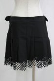 画像3: DARK IN LOVE / Rock girl studded pleated net mini skirt M ブラック H-25-11-03-038-PU-SK-KB-ZH (3)