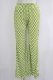 画像1: Candy Stripper / EASY FLARE CHINA PANTS  ライトグリーン H-25-11-03-041-PU-PA-KB-ZH (1)