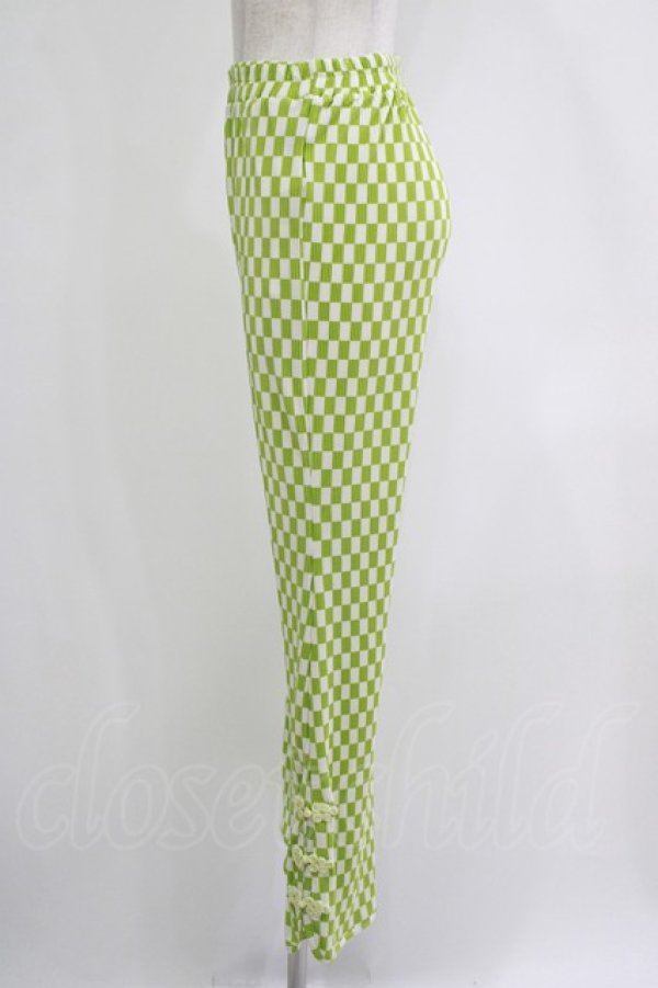 画像2: Candy Stripper / EASY FLARE CHINA PANTS  ライトグリーン H-25-11-03-041-PU-PA-KB-ZH (2)