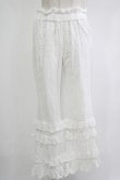 画像1: Candy Stripper / LACY PANTS  ホワイト H-25-11-03-042-PU-PA-KB-ZH (1)