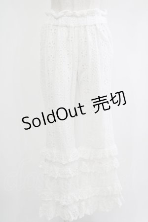 画像: 【SALE】Candy Stripper / LACY PANTS  ホワイト H-25-11-03-042-PU-PA-KB-ZH