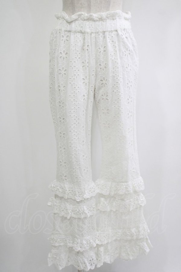 画像1: Candy Stripper / LACY PANTS  ホワイト H-25-11-03-042-PU-PA-KB-ZH (1)