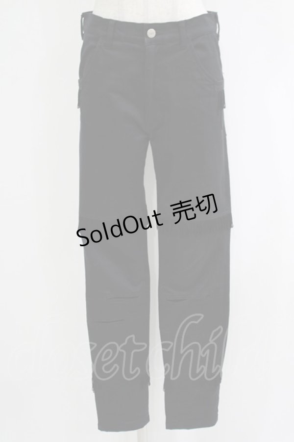 画像1: MILKBOY / フリンジPANTS  黒 H-25-11-03-044-MB-PA-KB-ZH (1)