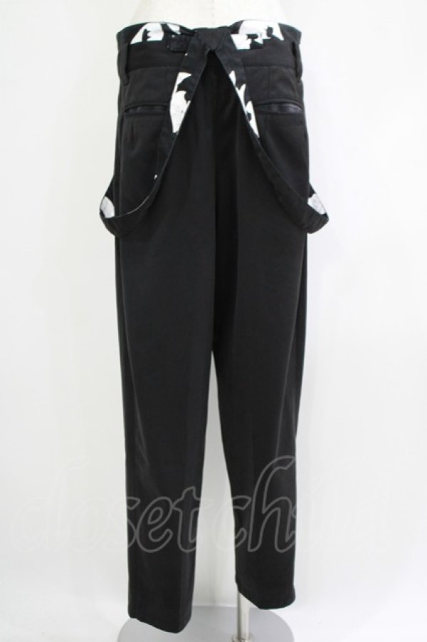 画像3: MINT NeKO / サス付センタープレスパンツ  黒 H-25-11-03-046-HN-PA-KB-ZH (3)