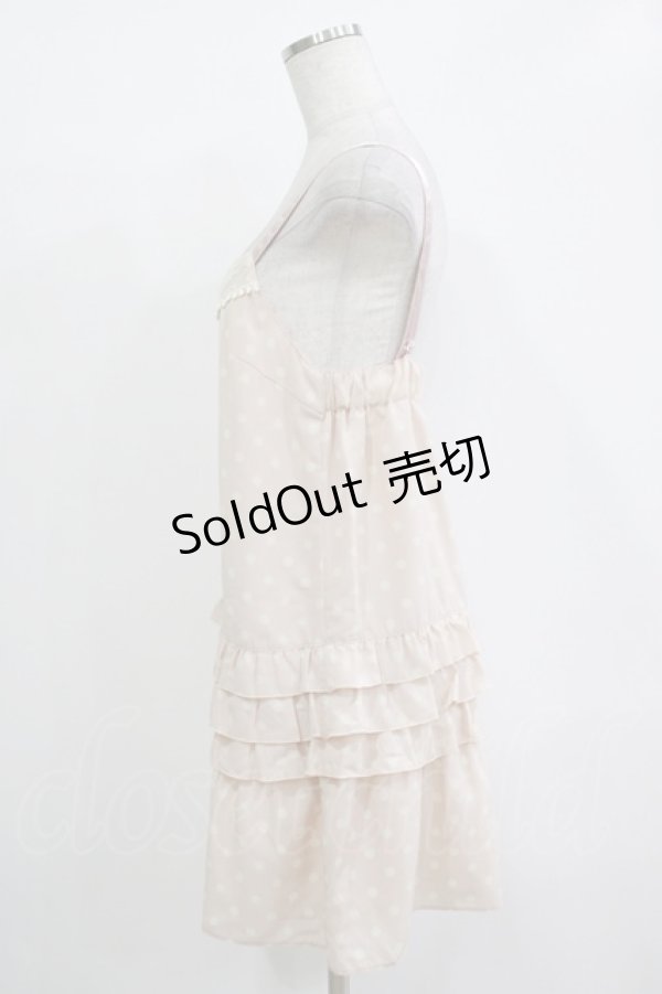 画像2: Emily Temple cute / ドットフリルサロペットパンツ  ピンク H-25-11-03-048-ET-PA-KB-ZH (2)