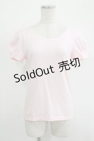 画像: Emily Temple cute / バックリボンパフカットソー  ピンク H-25-11-03-053-ET-TO-KB-ZH