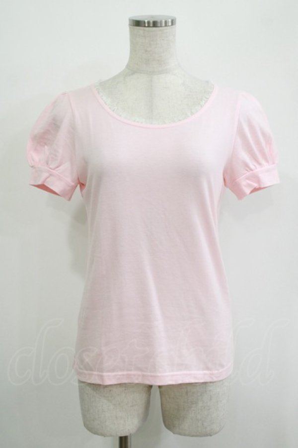 画像1: Emily Temple cute / バックリボンパフカットソー  ピンク H-25-11-03-053-ET-TO-KB-ZH (1)